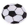 thumbnail image 1 of DIY Bordado Forma Fútbol Coser Lentejuelas Divisa Apliques Tela Zulema Parche de lentejuelas de fútbol, 1 of 8