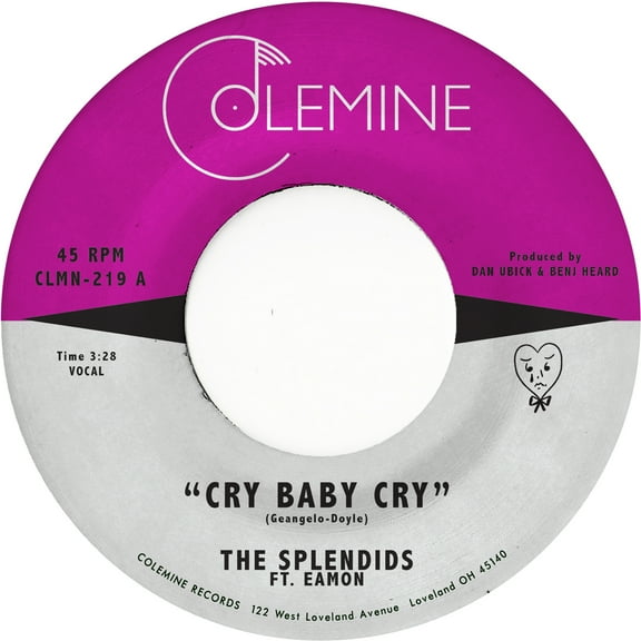 Splendids & Eamon - Cry Baby Cry / Blame My Heart (opaque Red Vinyl 7 - Music & Performance [7-Inch]