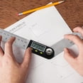 thumbnail image 4 of Multifunctional Digital LCD Display Angle Ruler 360° Stainless Steel Electronic Goniometer Protractor Measuring Tool with Hold and Zeroing Function, 4 of 7