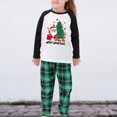 thumbnail image 3 of Patrón de Papá Noel Vestido para padres e hijos Cuello redondo Familia Cintura elástica Traje diario, 3 of 7