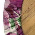 thumbnail image 5 of Ambesonne Floral Fitted Round Tablecloth, Watercolor Flowers Lines, 45"- 56" Diameter, Dark Magenta and Slate Brown, 5 of 5