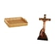 thumbnail image 5 of Escultura decorativa de Jesús, estatua religiosa católica para mesa de dormitorio, cestas de frutas tejidas, cuenco para aperitivos y plato de cena., 5 of 8