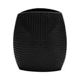 thumbnail image 6 of Elegant Ribbed Metal Vase for Living Room Decor and Home Accent - Suitable for House, Shelf Display, and Table Centerpiece - Decorative Flower Vase for Bedroom and Office Decor - 10", Black, 6 of 12