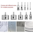 thumbnail image 3 of 10Pcs  Coated Core Drill Bit Set for Tile, Glass, Marble High Hardness, Water Lubrication, Premium Metal with  Coating, 3 of 8