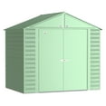 thumbnail image 1 of Arrow Select 8 x 6 x 8 ft Sage Green Steel Storage Shed, 1 of 6