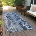 thumbnail image 6 of Addison Rugs Chantille Indoor/Outdoor Contemporary Abstract Blue Washable Runner Rug, 2'3" x 7'6", 6 of 6