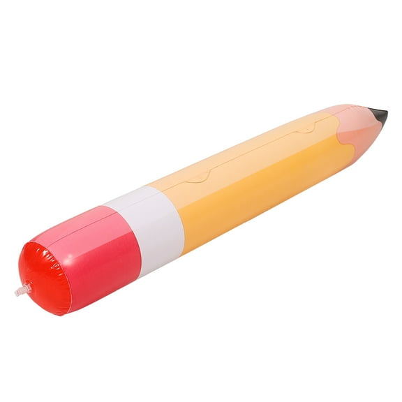 Hytrove 1Set Large Pencil Shaped Balloon Orange PVC Home Decoration For Birthday Celebration