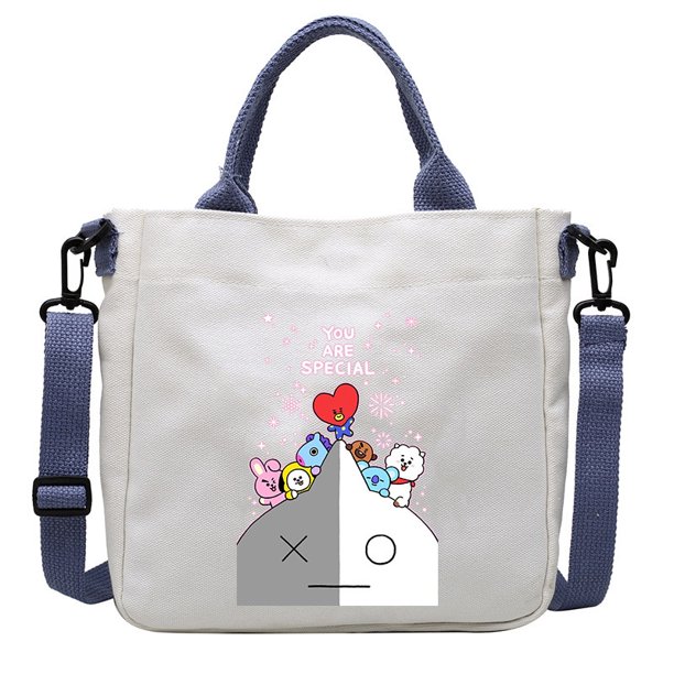 Bolso Bandolera Coreano De Hombro Lona Estudiante Compras Gao Jiahui unisex