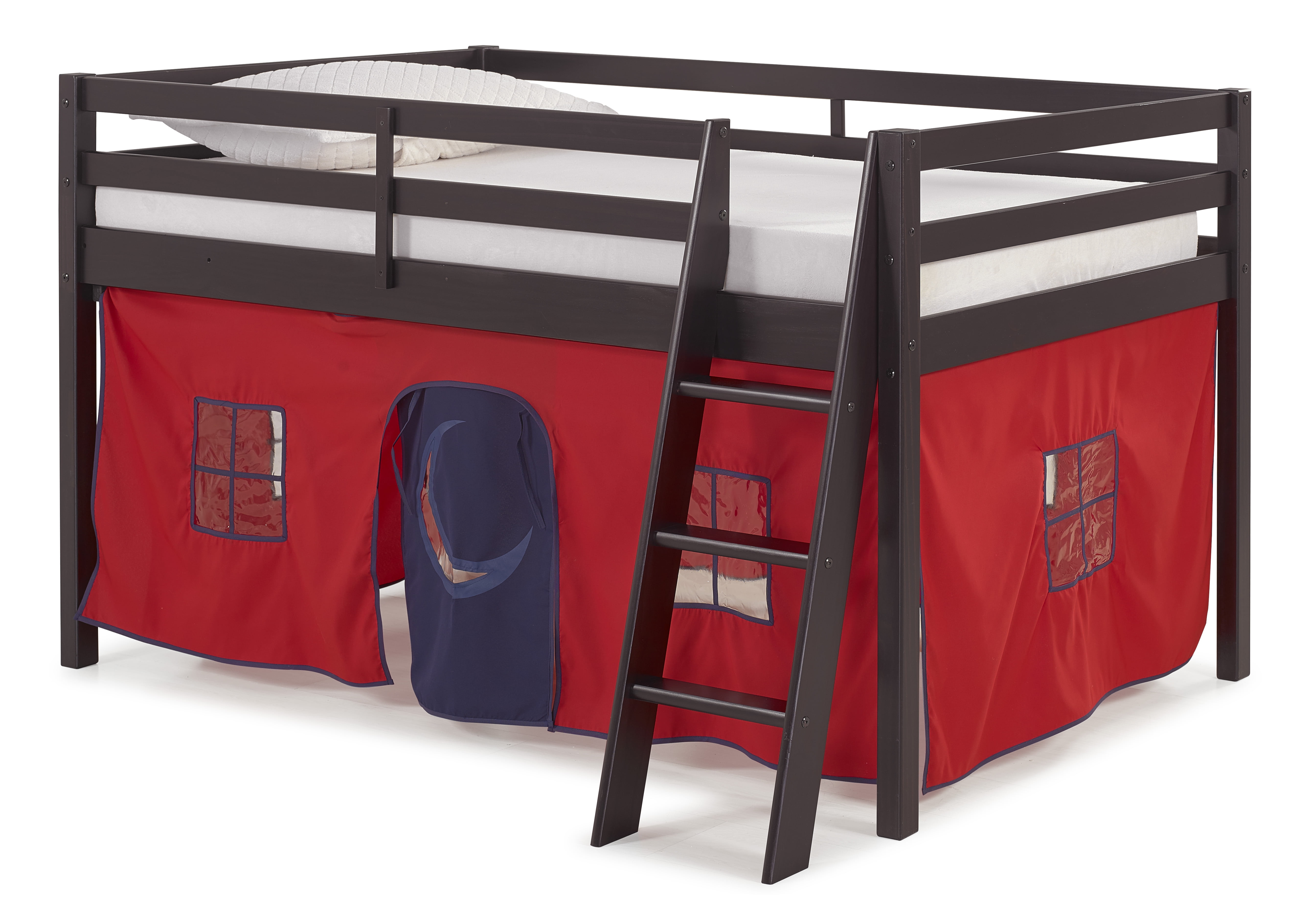 Roxy Junior Loft Bed With Red And Blue, Castle Bunk Bed Tent