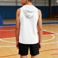 thumbnail image 5 of BRGZLK Boys Athletic Tank Tops 2026 Sleeveless Pullover Hoodies Camisole Summer Breathable Comfortable Sports Workout Basic T-Shirt for Daily White 12-13 Years, 5 of 6