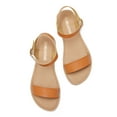 thumbnail image 3 of DREAM PAIRS Women's Cute Open Toes One Band Ankle Strap Flexible Summer Flat Sandals HOBOO-NEW TAN 8.5, 3 of 4