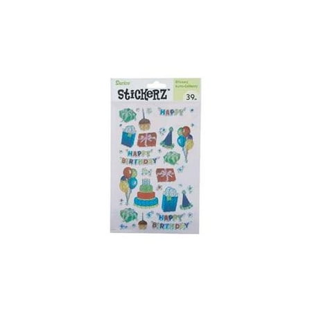 Darico Happy Birthday Stickers - 39 Ct Case Of 12