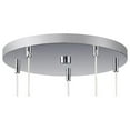 thumbnail image 4 of Woodbridge Lighting Elise 5-Light Glass Cluster Pendant in Satin Nickel/Clear, 4 of 4