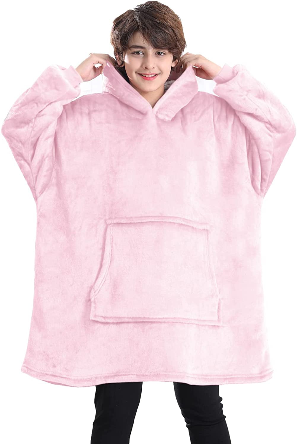 Oversized Hoodie Sweatshirt Blanket Super Soft Fleece Dressing Gown Warm Comfortable Hooded Robe Blanket Hoodie for Kids Gifts for Gamers Boys Girls Teens
