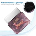 thumbnail image 5 of Quilted Laptop Sleeve for 13-16 Inch Laptops Protective Laptop Case Cover Lightweight Travel & Office Essentials Deer with Long Antlers, 5 of 8