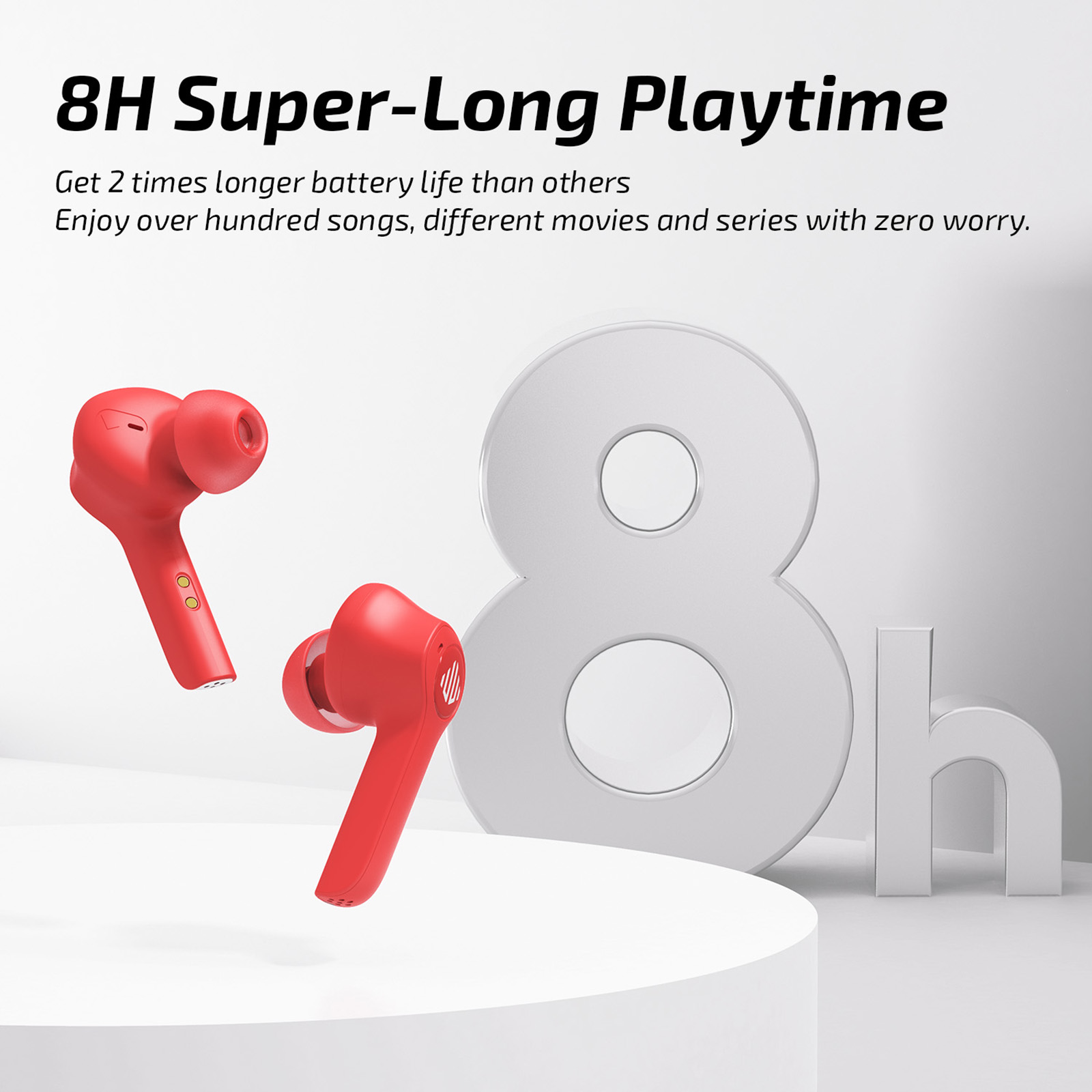 ENACFIRE Wireless Earbuds G20, 8H Non 