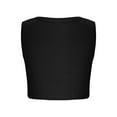 thumbnail image 6 of Cethrio Girls Tank Tops, Stretch Crewneck Summer Sleeveless Athletic Shirts Black Size 7-8 T, 6 of 7