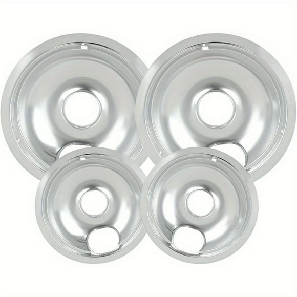 Stove Drip Pans Circular Head Drip Pan Iron Cover Stainless Steel with Plating for Stove Protection