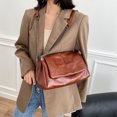 thumbnail image 5 of Bolso Retro de cuero suave de gran capacidad para mujer, bolso de hombro, bolso mensajero de cuero artificial para mujer,, 5 of 5