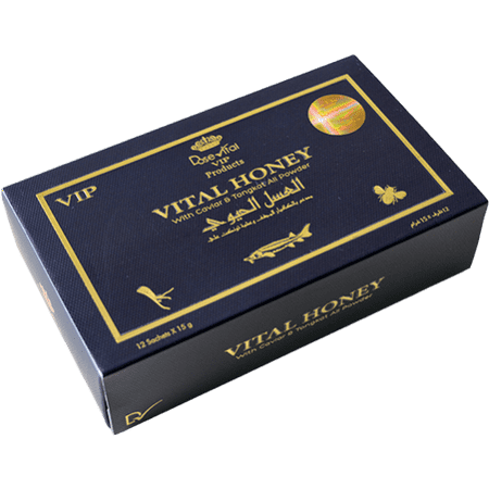 1 Box of  Honey Vital Gold 12 Pack for him (Best Honey For A Cold)