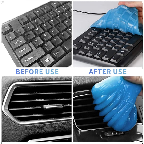 Gel de limpieza para coche Universal reutilizable Auto ventilación polvo removedor pegamento Gel Ndcxsfigh Accesorios para autos y motos