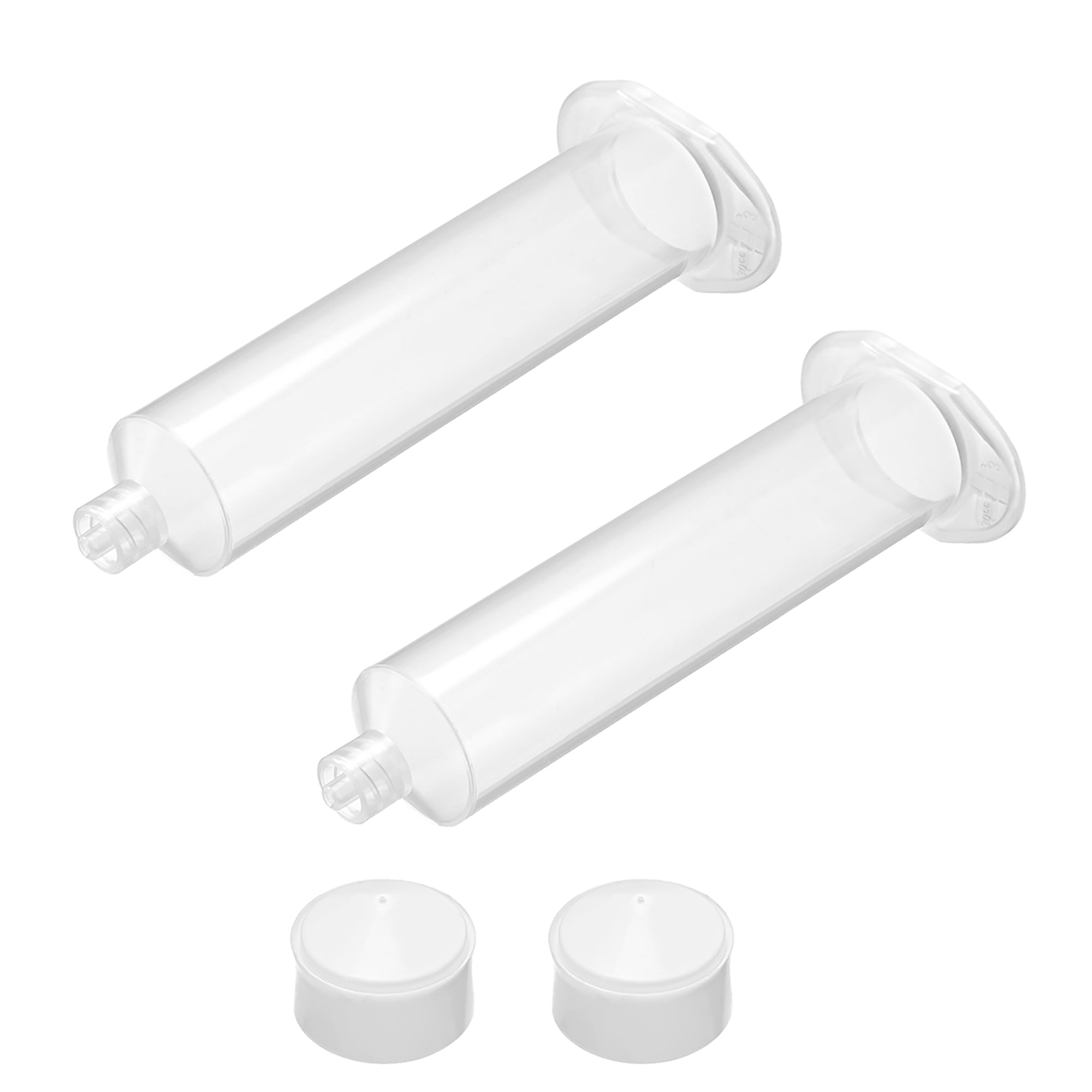 Air Distribution 30CC/30ML Clear Adhesive Syringes Tube Sleeve w Piston