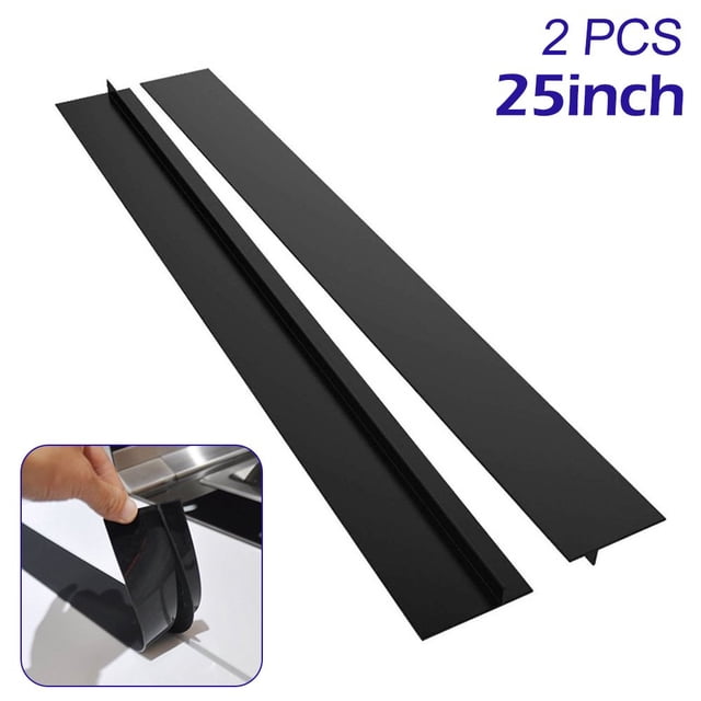 CUITING 2Pcs Silicone Kitchen Stove Counter Gap Cover Oven Guard Spill Seal Slit Filler