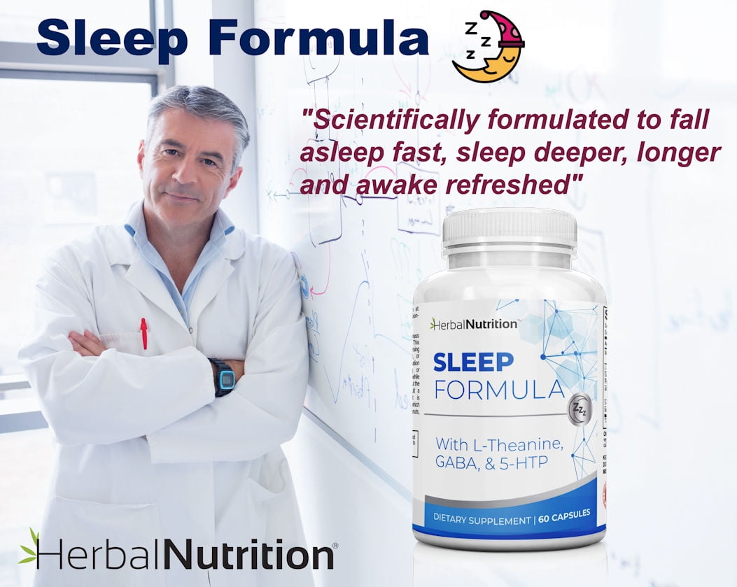 Two Pack - Sleep Formula a Sleep Support Supplement Multi-Ingredient Melatonin, GABA, L-Theanine and More