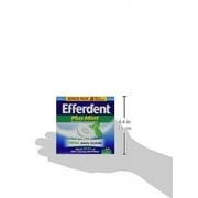 Efferdent Plus Mint Anti-Bacterial Minty Clean Denture Cleanser, 44ct