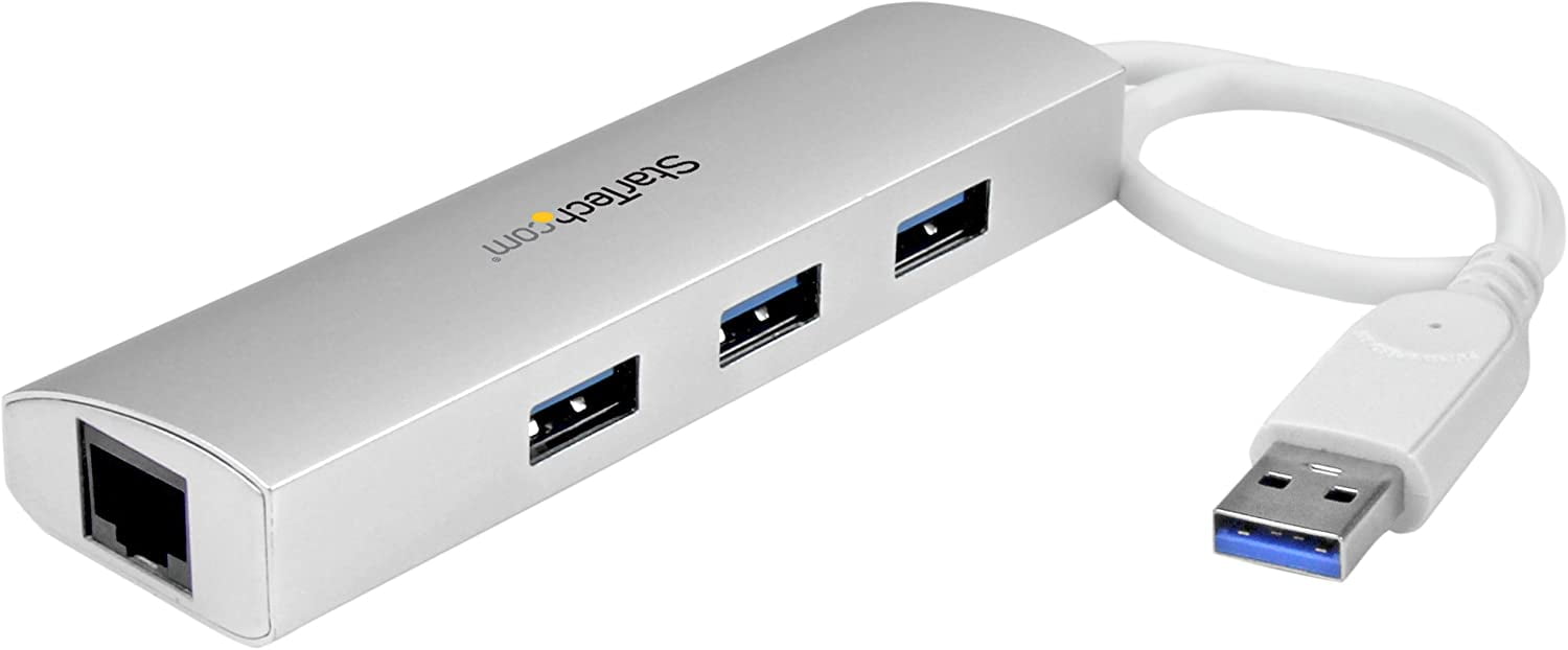 Techole Hub USB 3.0 1000Mbps Adaptateur USB C pour Chromebook Mac et Autres Périphériques 3 Ports USB en Aluminium 5Gbps avec Adaptateur Réseau Gigabit Ethernet RJ45