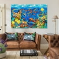 thumbnail image 3 of Underwater World Colorful Fish And Coral Reef Canvas Art Poster And Wall Art Picture Print Modern Family Bedroom Decor Posters,Unframe-style,24x36inch(60x90cm), 3 of 8