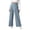 Z-Blue633, variant on JIAYUE Women's Pants Ankle-Length High Waist Wide Leg Trousers Stretch Comfortable Elastic Waist Flowy Business Palazzo Casual Bottoms For Women