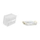 thumbnail image 5 of caso de tejido,Caja de almacenamiento de papel higiénico para montaje en pared,Soporte de pared acrílico para papel higiénico y toallas,Bandeja de almacenamiento,Bandeja rectangular para, 5 of 8