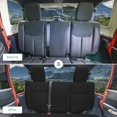 thumbnail image 3 of For 2007-2017 Jeep Wrangler JKU 4 Door FH Group Faux Leather Custom Fit Car Seat Covers - Rear Set Black, 3 of 5
