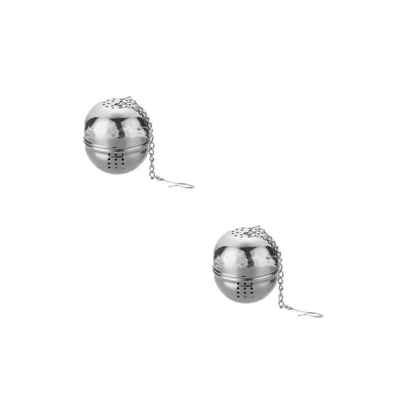 2 Pcs Stainless Steel Tea Strainer Ball, Stainless Steel Fine Mesh Seasoning Ball, Metal Tea Bag Tea Ball for Brew Loose Leaf Tea and Spices and Seasonings