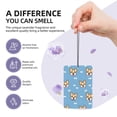 thumbnail image 5 of Car Fragrance Piece Four Pieces Of Fresh Air Lavender Smell Contains Lanyard Plastic Film Wrapped For The Bathroom Bed In The Car Room Animal Dog Cartoon Pattern With Bones Rectangle, 5 of 8