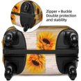 thumbnail image 2 of Sunflowers Travel Luggage Suitcase Cover, Newspaper Washable Luggage Cover M - Fits 22-24 inch luggage, 2 of 6