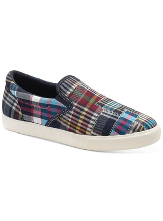 Mens plaid hotsell slip on shoes