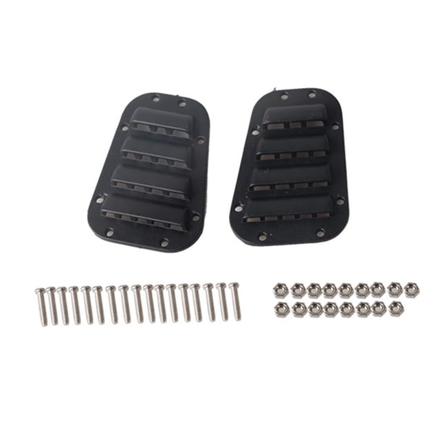 Repuesto de bisagra de cubierta de motor de rejilla de admisión de plástico negro para 1:10 RC Crawler Traxxas TRX-4 Body seitruly WJ3294-02