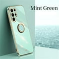 thumbnail image 1 of Nalacover Electroplated Case for Samsung Galaxy S22 Ultra, Glossy TPU Shockproof Anti-Drop Lens Protection Cover with Ring Holder Kickstand Bracket Ultra Slim Case for Samsung Galaxy S22 Ultra, Green, 1 of 7