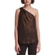 thumbnail image 1 of Blusa metálica de Un hombro para mujer DKNY pequeña, 1 of 1