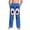 Blue, variant on Toddler Boy's Pants, Emoji Print Elastic Waist Pocket Lounge Pants, Full Length Casual Outfits for 4-5 Years