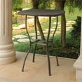 thumbnail image 2 of International Caravan 4110-TBL-CH Table de Bar Hauteur en Résine Osier & Acier, Chocolat, 2 of 3