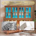 thumbnail image 4 of 59.05" W LED Curio Cabinet with 7 Color Lights, Vintage Glass Display Cabinet with 4 Glass Doors and Adjustable Shelves, Wooden China Case with Smartphone-Controlled for Living Room (Oak), 4 of 9