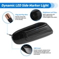 thumbnail image 4 of Luz de marcador lateral de aleta Unique Bargains para Mini Cooper One 14-20 Luz de repetidor lateral LED amarilla Alojamiento de señal de giro frontal izquierdo derecho, 4 of 7