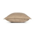 thumbnail image 4 of Mainstays Faux Suede Decorative Square Throw Pillow with Flange, 18" x 18", Brownstone, 4 of 4