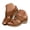 Brown, variant on Comfort Focused Women's Wedge Sandals Chunky Heel Orthopedic Open Toe Slip On Platform Casual Walking Slides（Green，Size 6.5)
