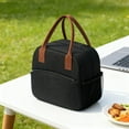 thumbnail image 5 of Insulated Lunch Bag For Men And Women Large 10L Capacity Leak Proof Cooler Bag For Office School Picnic And Daily Use Wear Resistant Fabric With Multiple Pockets Thermal Food Tote Bag, 5 of 7