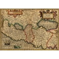thumbnail image 2 of Vintage Maps 14x11 Black Ornate Wood Framed with Double Matting Museum Art Print Titled - Palestine Holy Land 1782, 2 of 4