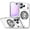 Silver, variant on Feishell for iPhone 17 Pro Max Case with Camera Lens Film Protection & Ring Stand [360° Rotatable Ring Holder Magnetic Kickstand] [Support Car Mount] Transparent Shockproof Phone Cover,Purple